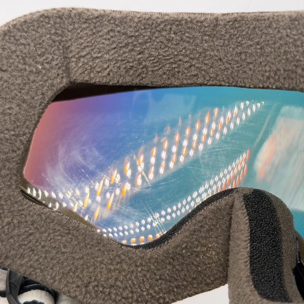 Oakley Splice Snow Goggles Black Frame Fire Iridium Polarized Lens Ski Snowboard